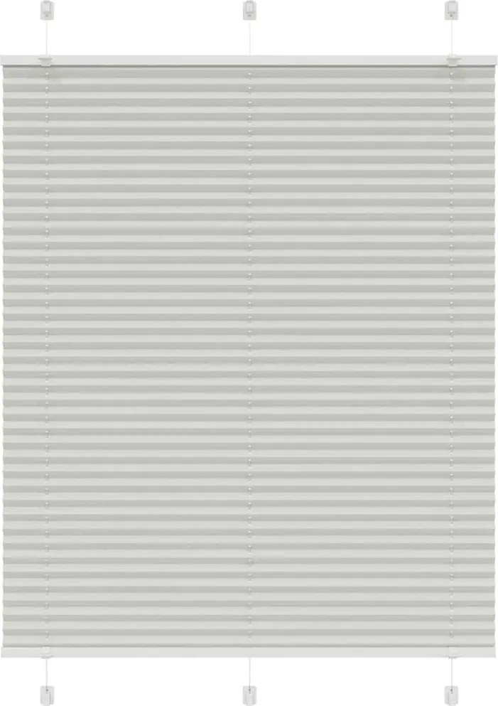 vidaXL Jaluzea plisată gri deschis 105x100 cm Lățime țesătură 104,4 cm