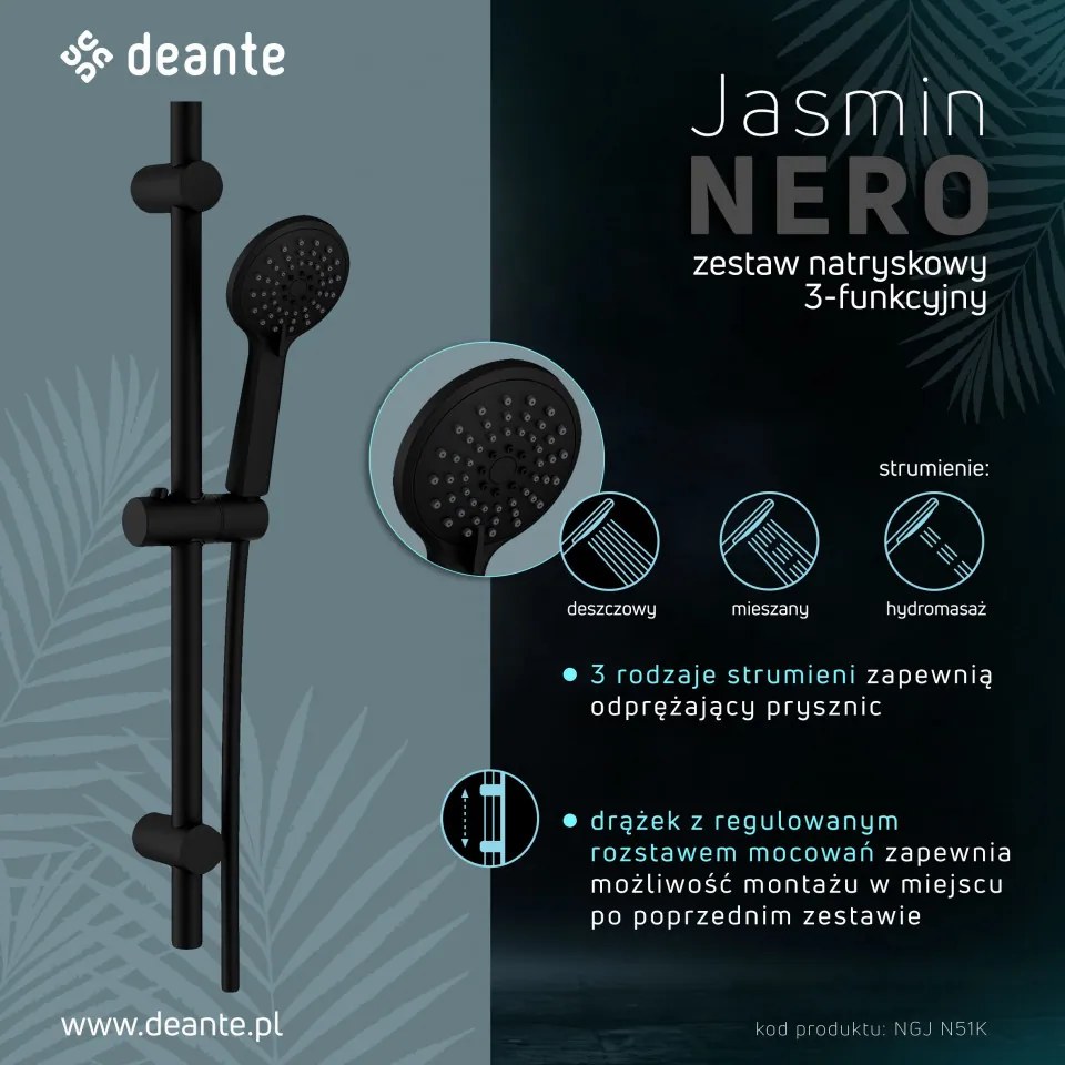 Jasmin Set de duș cu bar de duș NGJ N51K