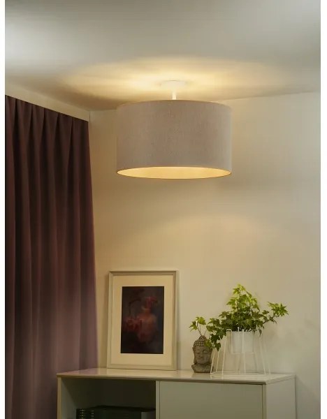 Lustră aplicată ROLLER ECO Duolla RECYCLING 1xE27/15W/230V d. 45 cm crem