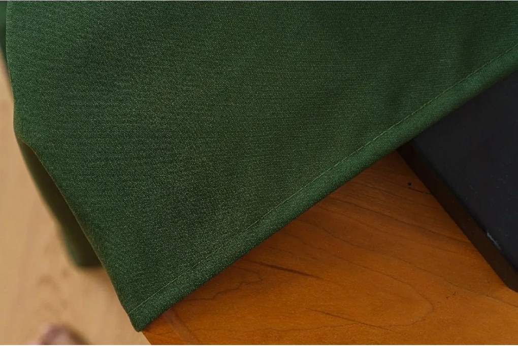 Perdea OXFORD LIGHT 140x250 cm, verde inchis Agatat: Inele metalice