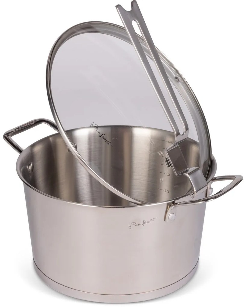 Lamart LT1276 cratiță cu capac Conic diametru 24 xînălțime 13 cm
