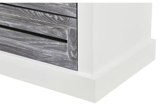 Vitrina Cabana Alb Si Antracite, Stanga, 67.5 Cm