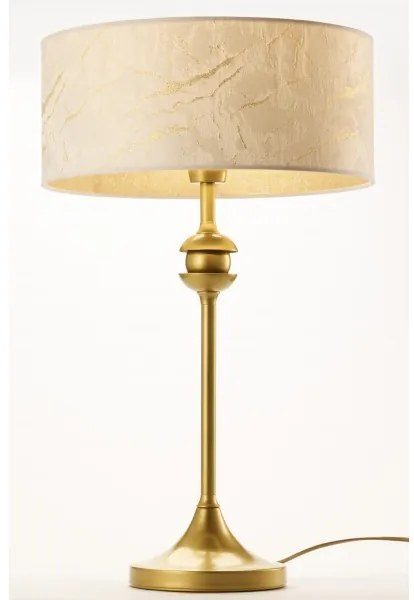 Jupiter 2112 - Lampă de masă KASZMIR 1xE27/15W/230V alb/auriu, decor marmură