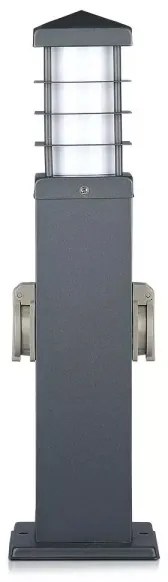 Lampă de exterior cu prize 1xE27/13W/230V IP44