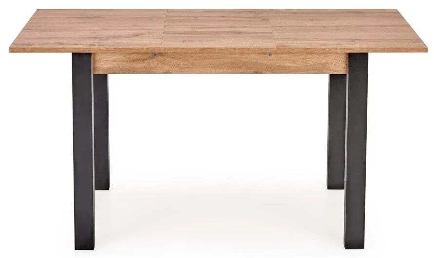 Masa extensibila pentru dining cu blat in decor stejar wotan GOGI 100(135)x60 cm