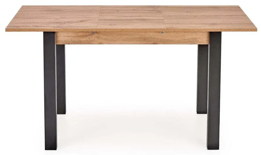 Masa extensibila pentru dining cu blat in decor stejar wotan GOGI 100(135)x60 cm