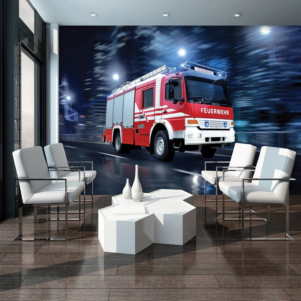 Fototapet - Mașina pompierilor (152,5x104 cm), în 8 de alte dimensiuni noi