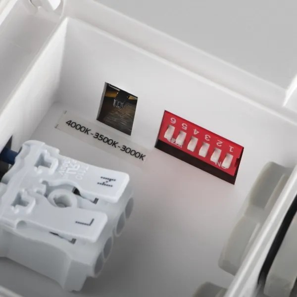 Plafonieră LED de exterior cu senzor Kanlux 38785 BENO 24/30W/230V 3000/3500/4000K IP65 alb