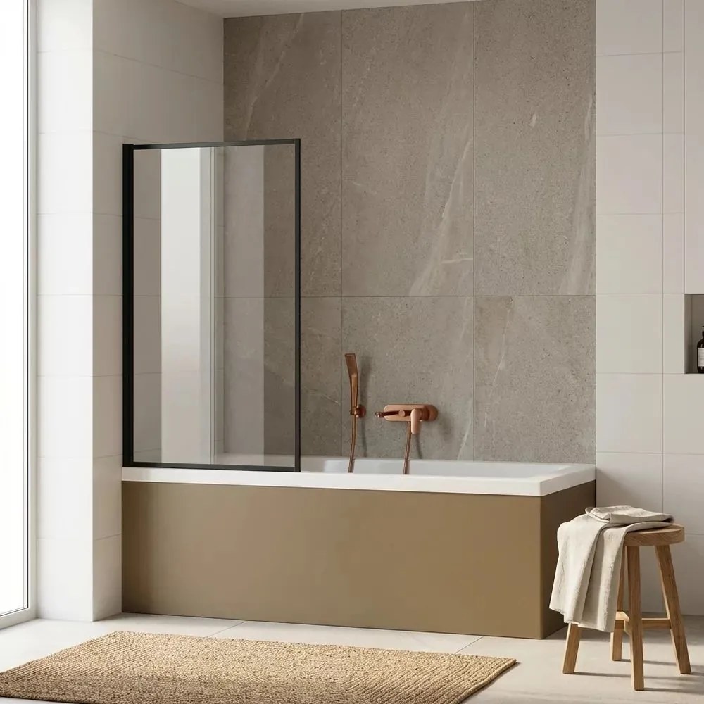 Paravan de cada negru Rune Borr 80x150 cm