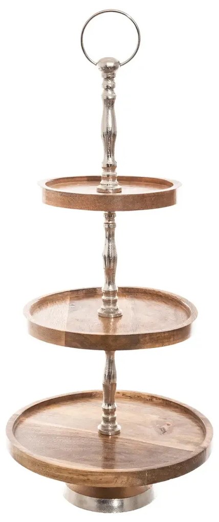 Platou din lemn de mango, inaltime 62 cm