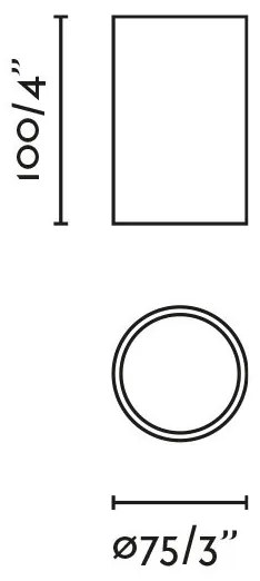 Spot LED aplicat tavan ROL 9W negru