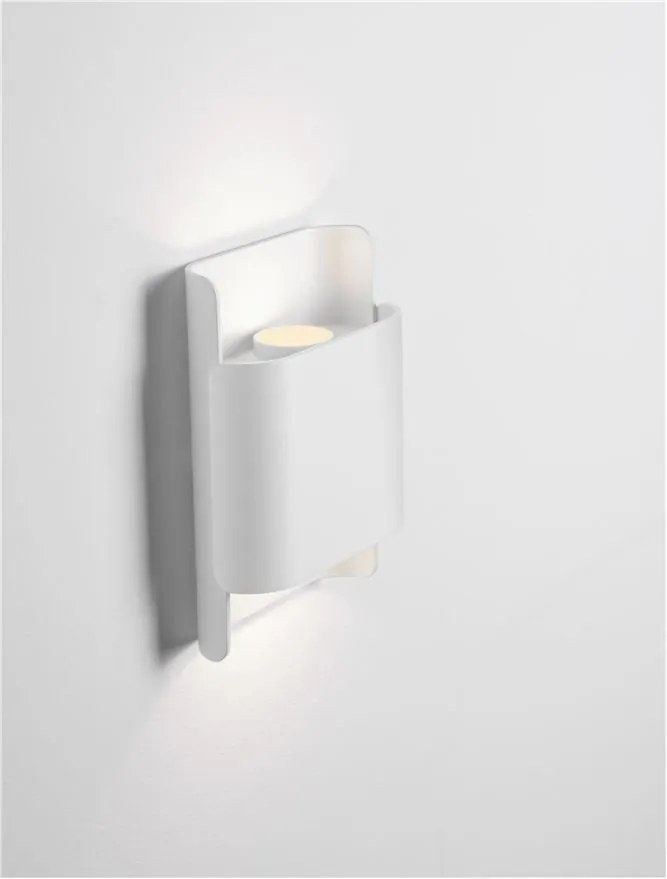 Aplica LED iluminat ambiental perete exterior IP54 POLLY alba