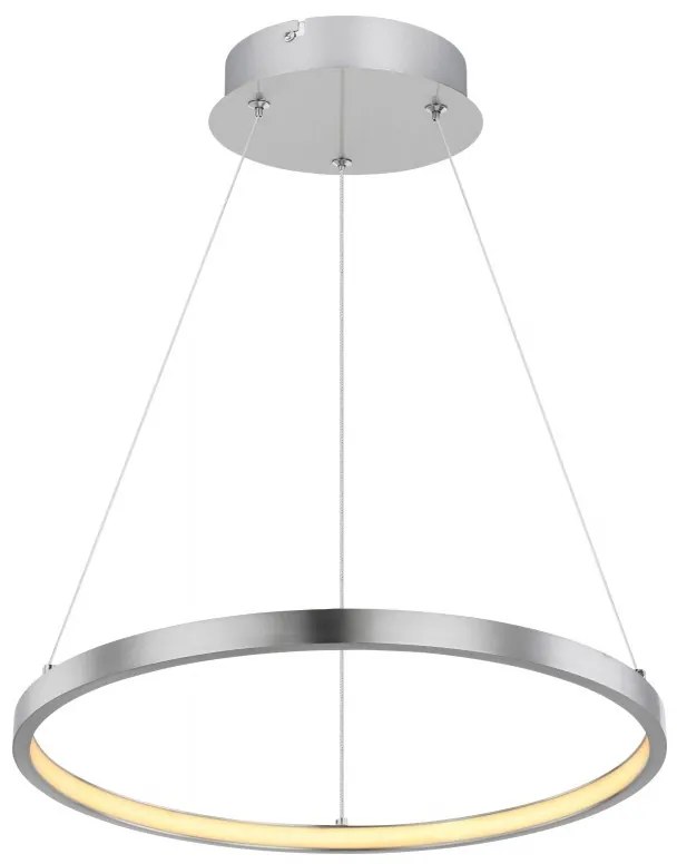 Lustra LED suspendata design modern circular RALPH 19W nichel