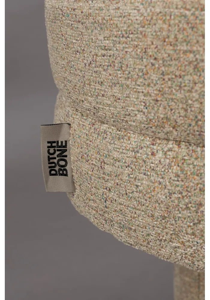 Bancă bej cu tapițerie din țesătură bouclé Fern – Dutchbone