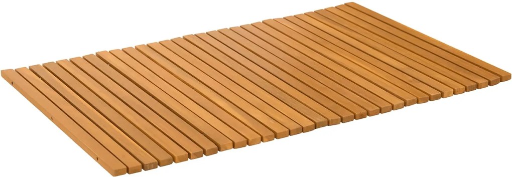vidaXL Covoraș de baie Maro 80 x 50 cm Lemn Solid de Acacia