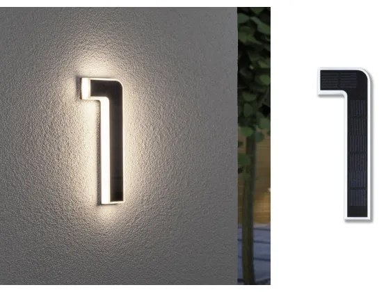 Paulmann 79842 - LED 0,2W IP44 Număr casă solar 1,2V