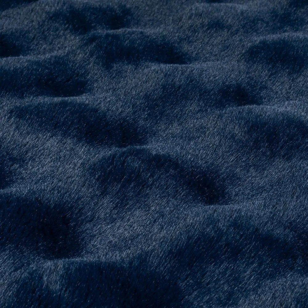 Blană albastru-închis sintetică 160x230 cm Waffle Faux Fur – Flair Rugs