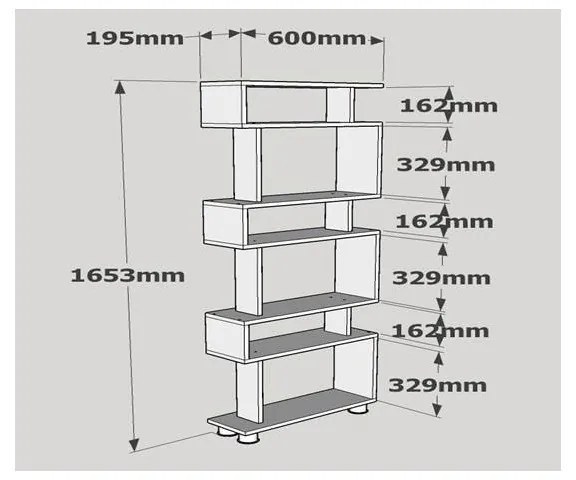 Raft 60 X 165 X 19.5 Blok - White