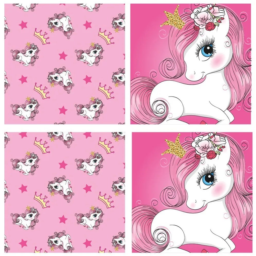 Unicorn Princess depozitare jucării 30×30×30 cm