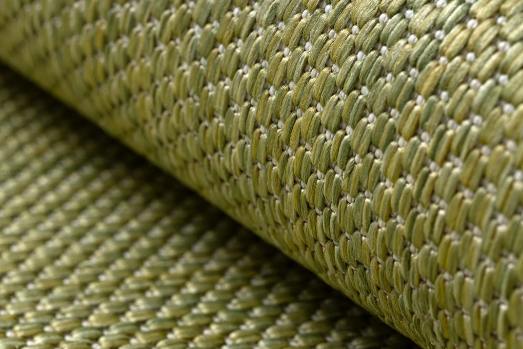 Covor SISAL SION A5165A Melanj țesute plate verde