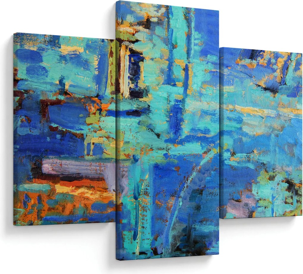 Tablou - pictură abstractă în ulei (90x60 cm)