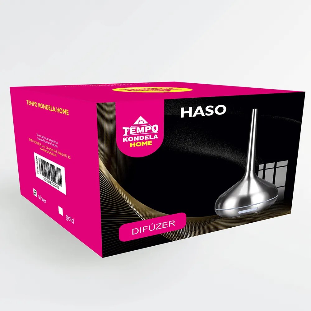 Difuzor aromaterapie, argintiu, HASO