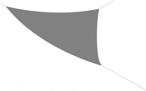 Copertina parasolar, triunghiulara, gri, 3.6x3.6x3.6 m