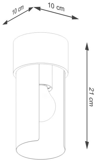 Plafonieră Sollux SL.1673 FLASH 1xE27/15W/230V alb