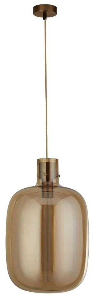 Lustra, Pendul design modern minimalist Barrel chihlimbar