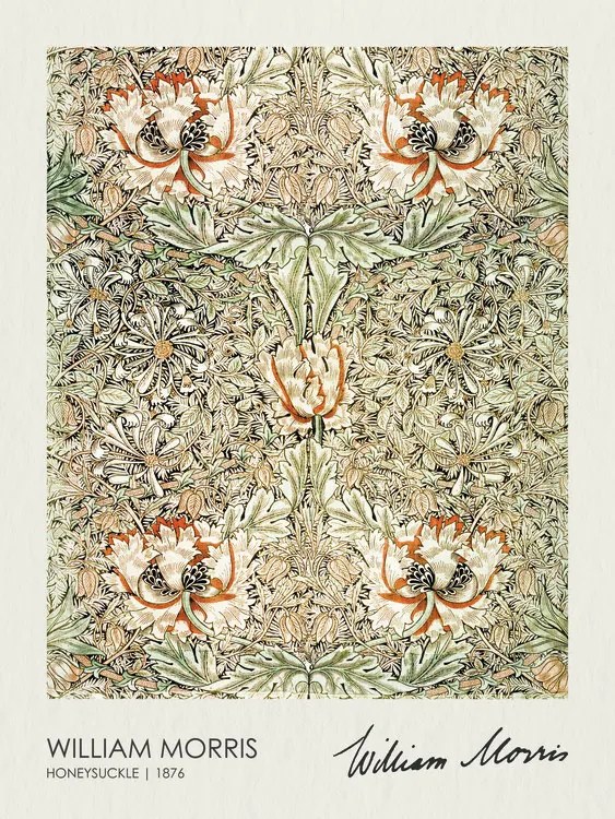 Reproducere Honeysuckle (1876), William Morris