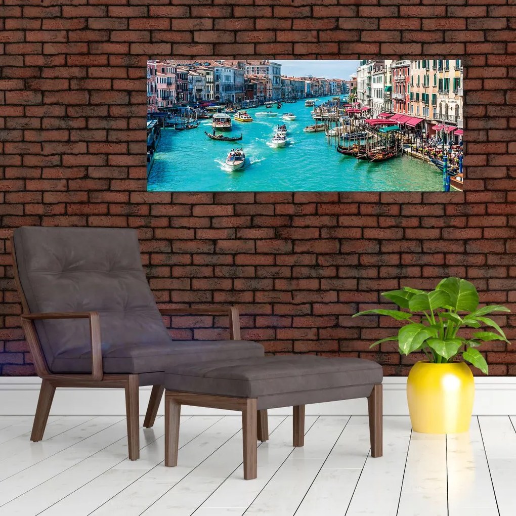 Tablou - Canalul Grande, Veneția, Italia (120x50 cm)