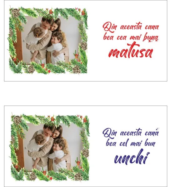 Set 2 cani "cel/cea mai bun(a)", ceramica personalizate