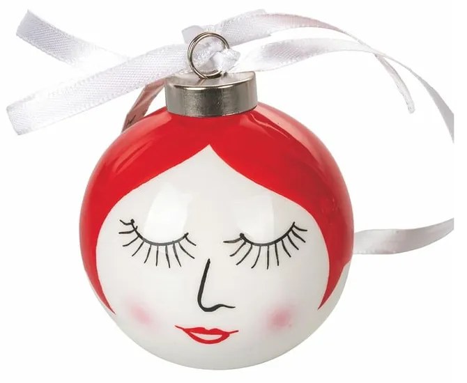 Set 6 ornamente de Crăciun din dolomită VDE Tivoli 1996 Fantasy, ø 7 cm