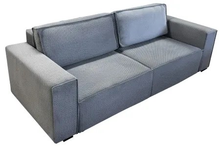 Canapea extensibilă 3 locuri RONDA cu spațiu de depozitare, gri