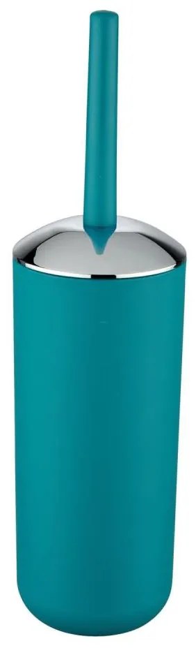 WENKO 21225100 - Perie WC BRASIL 10x37 cm, turcoaz/crom lucios