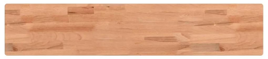356028 vidaXL Raft de perete, 100x20x2,5 cm, lemn masiv de fag