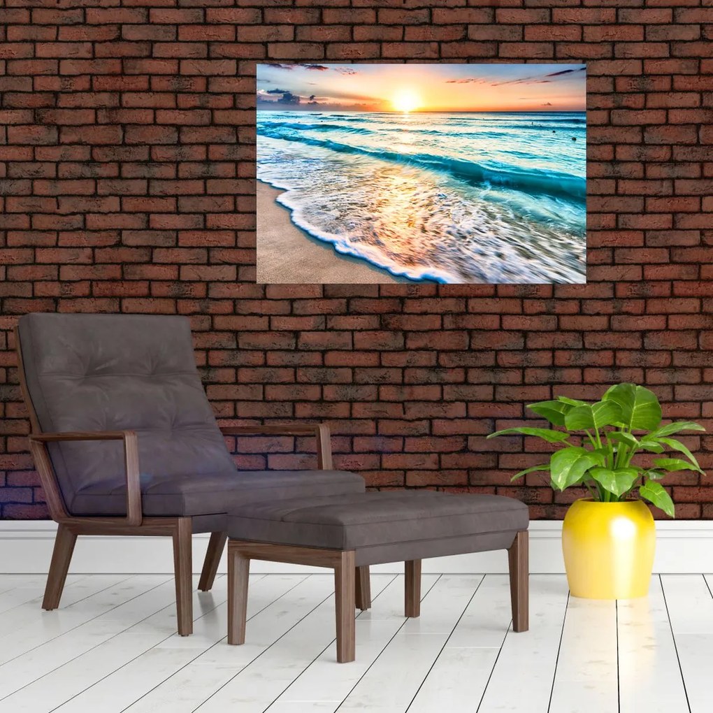 Tablou - Plaja de la mare (90x60 cm)