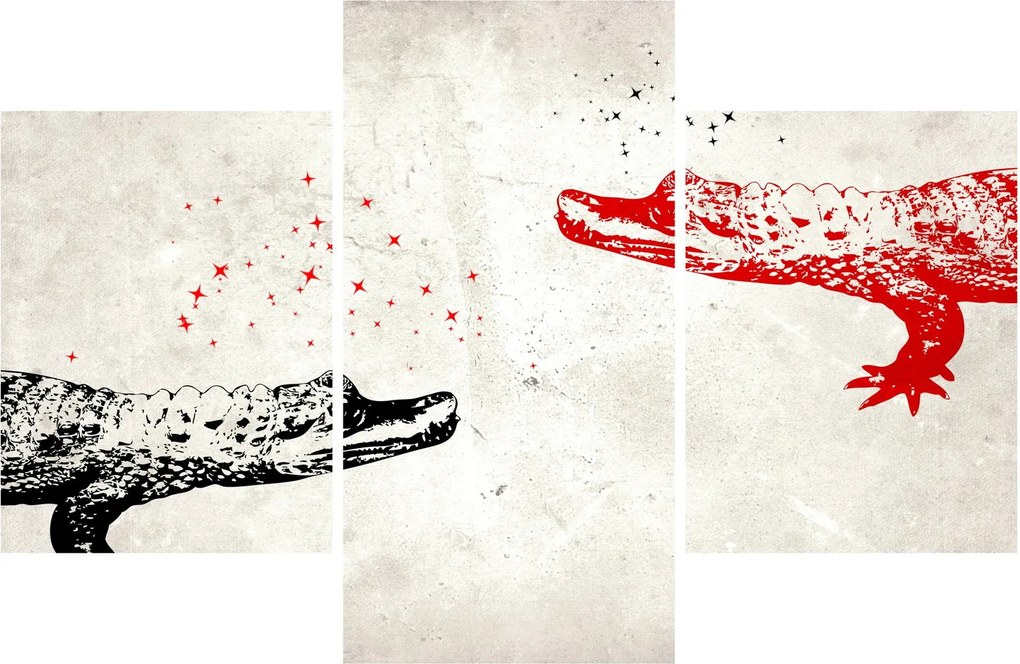Tablou - Crocodili (90x60 cm)