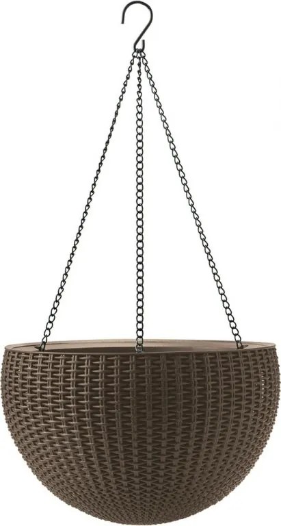 Ghiveci de flori HANGING SPHERE - maro