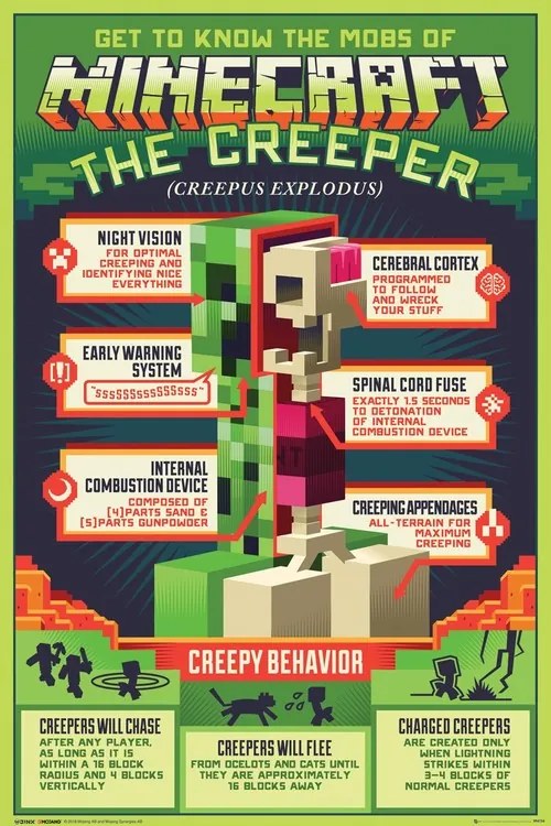 Poster Minecraft - Creepy Behaviour