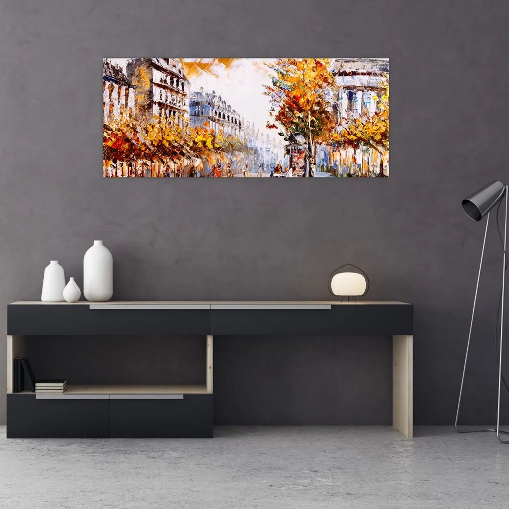 Tablou - Strada din Paris (120x50 cm)