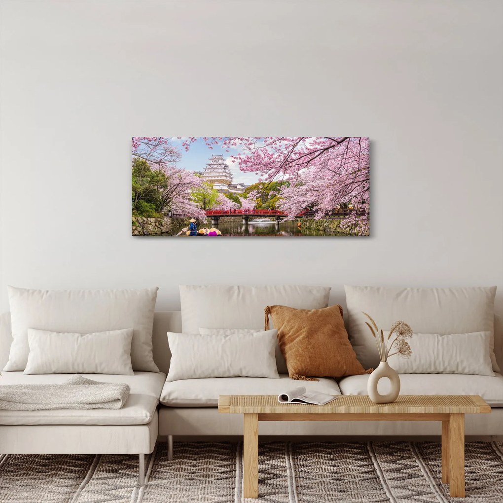 Tablou cu cireș japonez (120x50 cm)