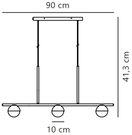 Lustră pe cablu Nordlux CONTINA 3xG9/5W/230V auriu