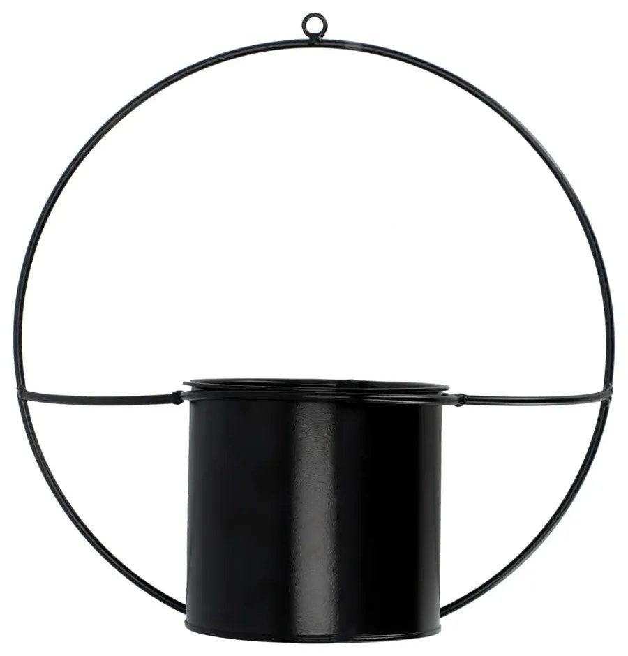 Suport de perete pentru ghiveci Esschert Design Planter, negru