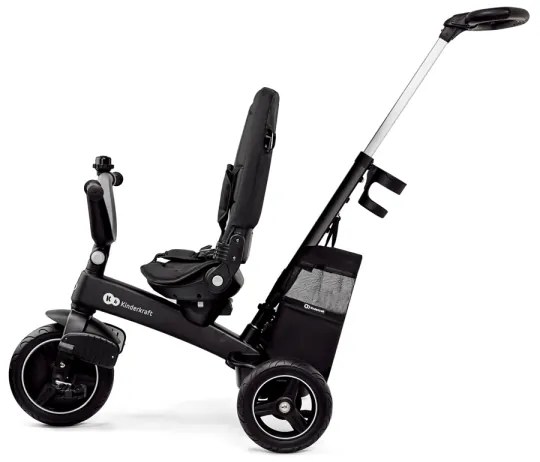 Tricicletă pentru copii 5 în 1 KINDERKRAFT SELECT EASYTWIST Premium negru