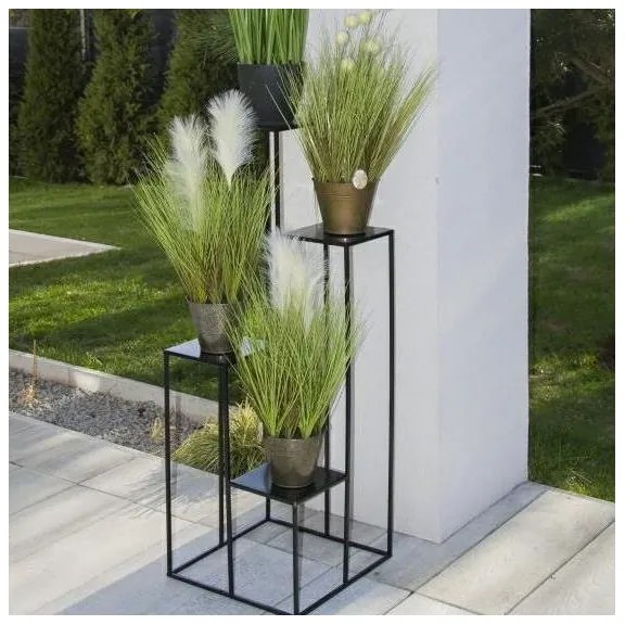 Suport de flori 110x40 cm negru