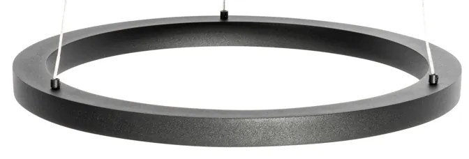 Lampă suspendată neagră 40 cm cu LED, dimmer pe 3 trepte - Girello