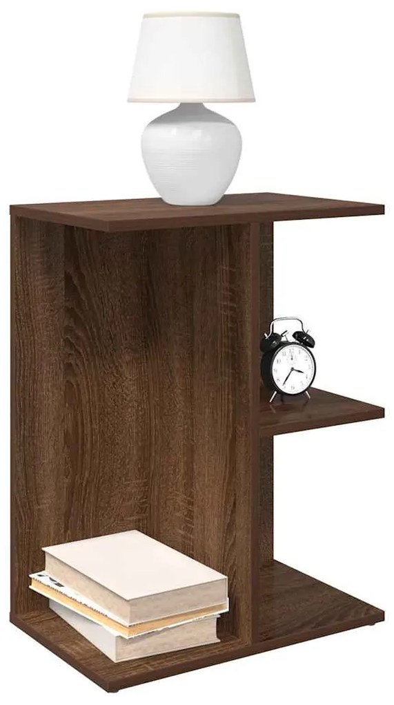 vidaXL Noptiera Stejar maro 46,5x29x61 cm Lemn prelucrat