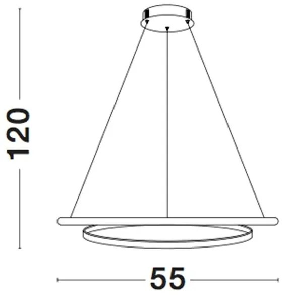 Lustra suspendata LED design modern Malvi, alb NVL-9357041