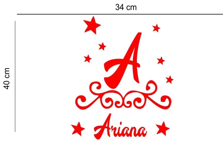 Sticker perete personalizat My Name Girl 12